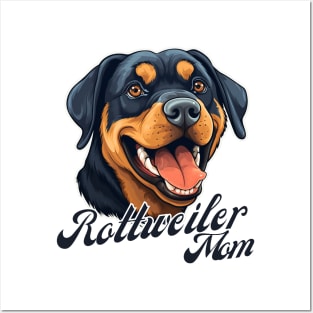 Rottweiler Mom T-Shirt - Dog Lover Gift, Pet Parent Apparel Posters and Art